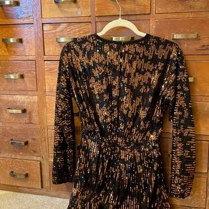 Rachel Comey Bronze Sequin Astraea Dress, size 4